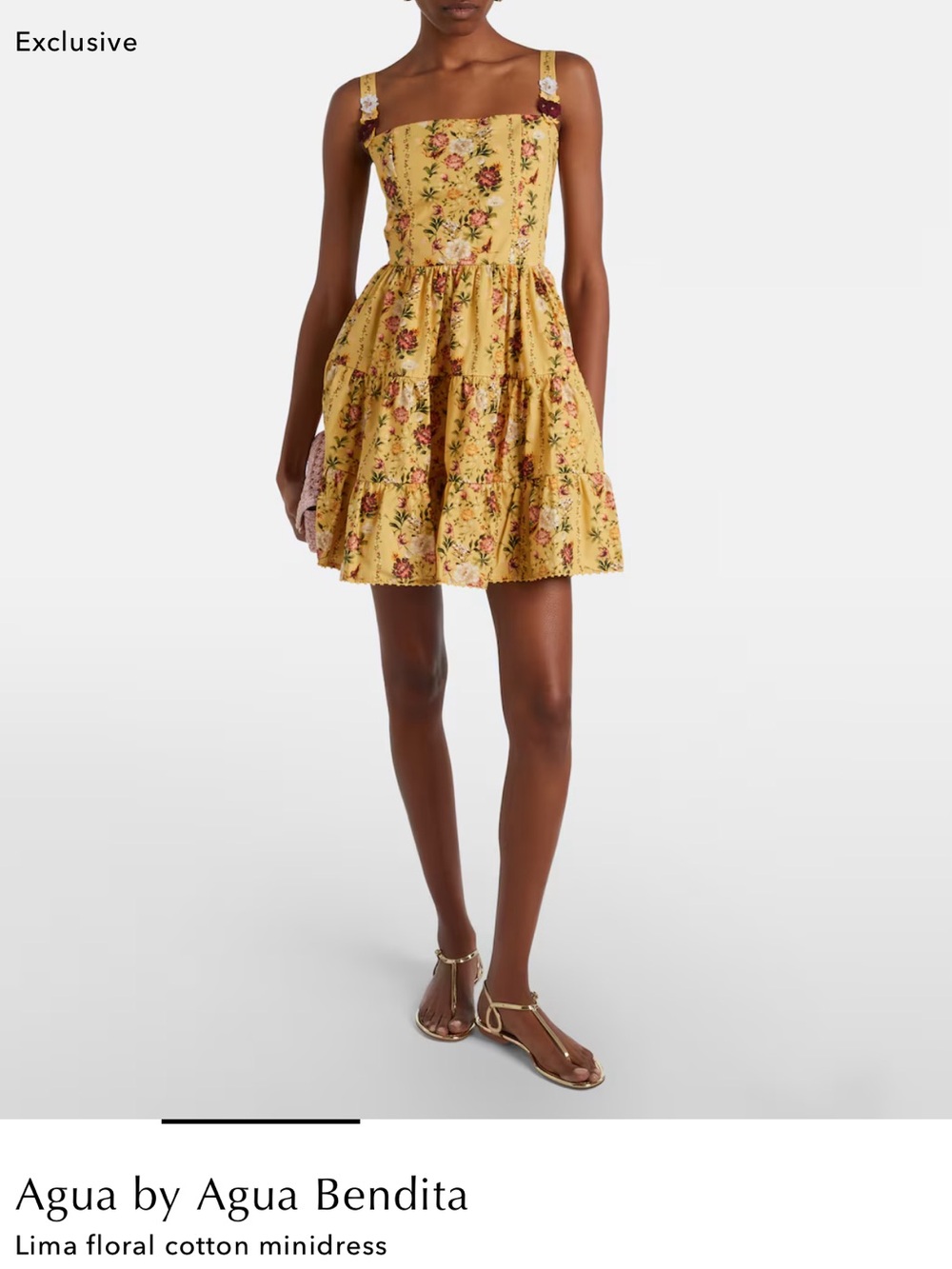 Agua by Agua Bendita Lima floral mini dress